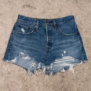 Levi’s 501 High Waisted Denim Shorts